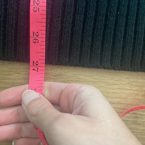 Vintage 80s Aspen Lid Blue Black White Nordic Acrylic Wool Knit Sweater sz Large - Picture 7 of 8